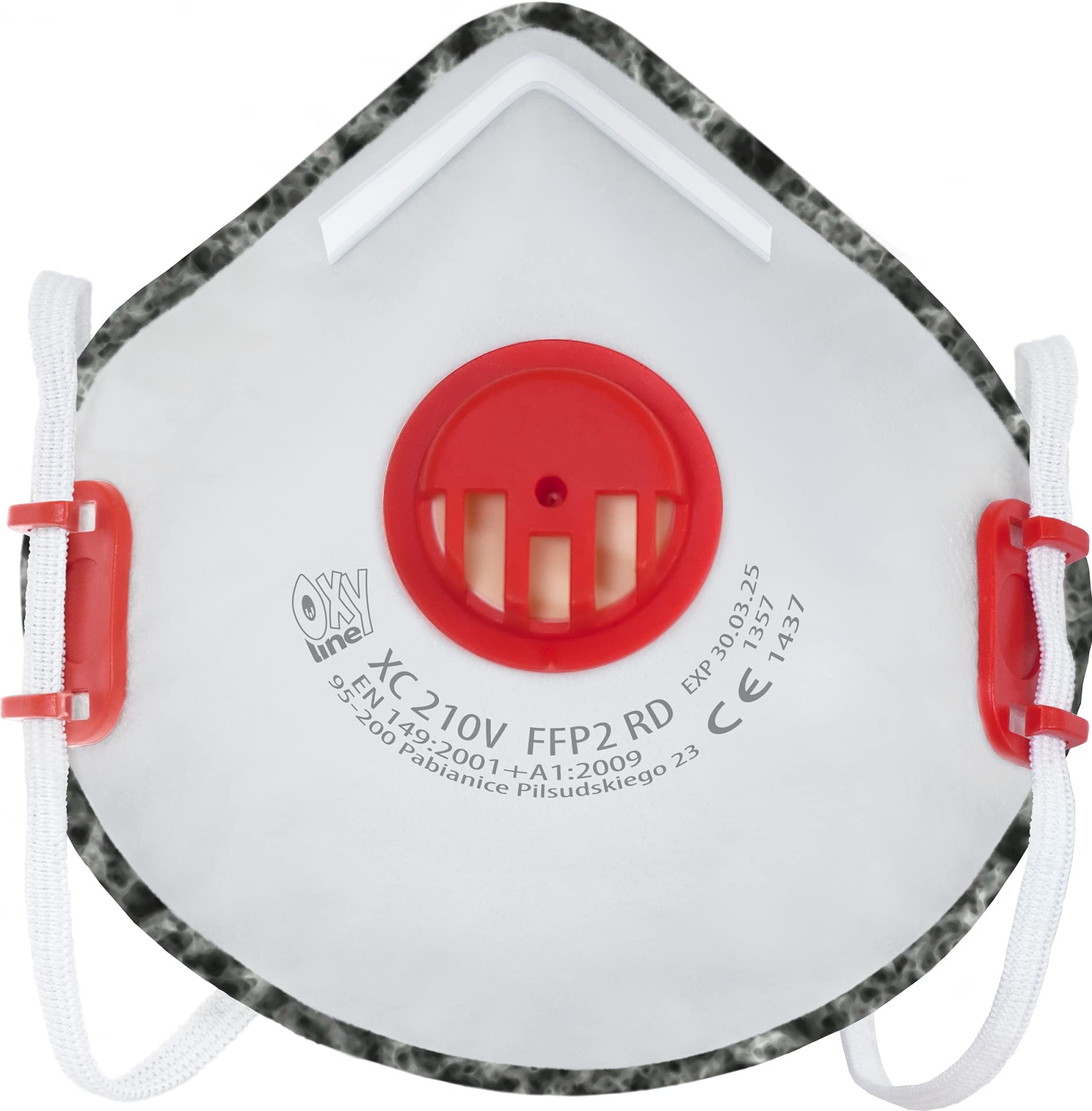 8x FFP2 R D reusable respirator half mask dust mask with activated carbon layer & valve | Produced in Europe | CE 1437