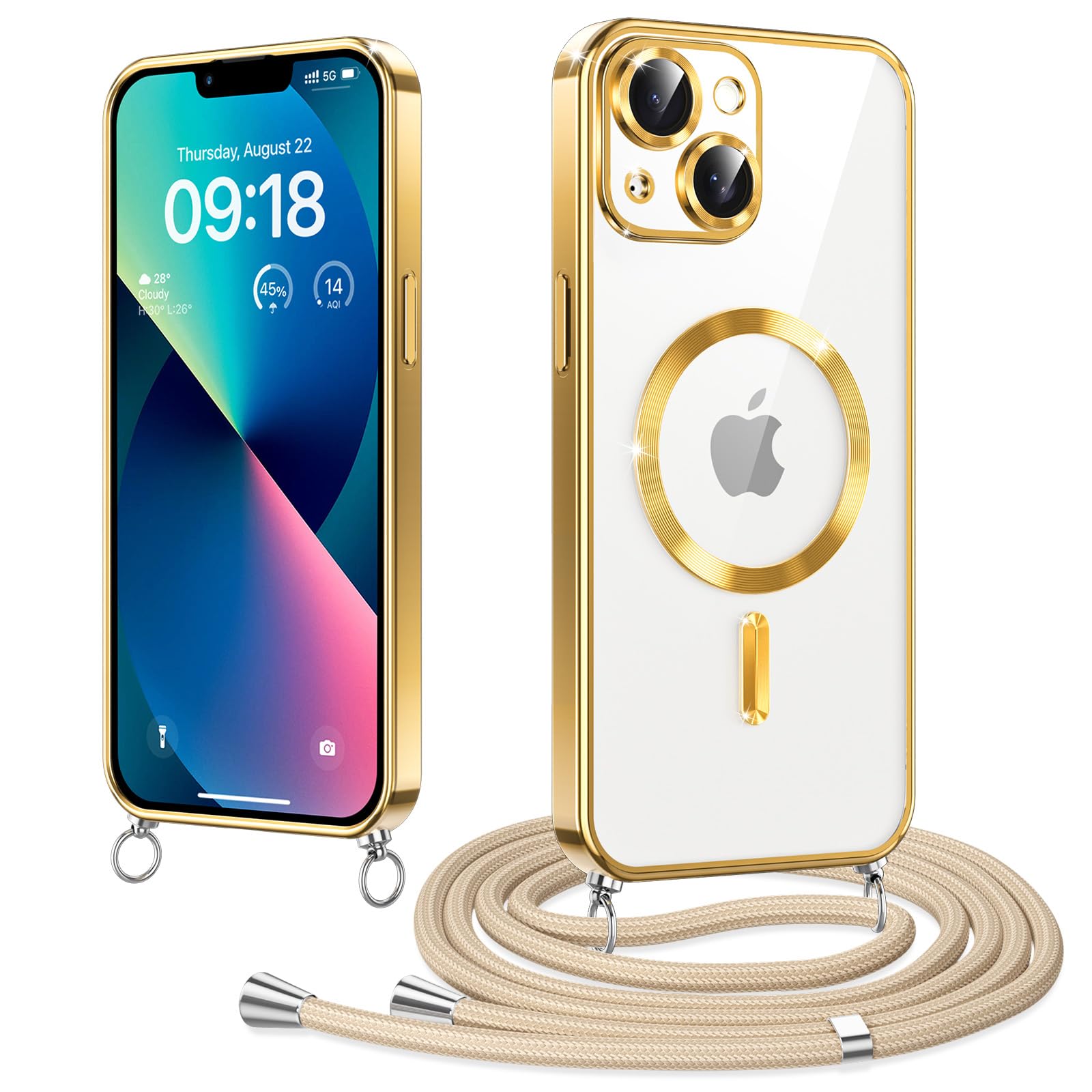 Huawei Nova 5t Custodia Tracollain Cover per Cellulari