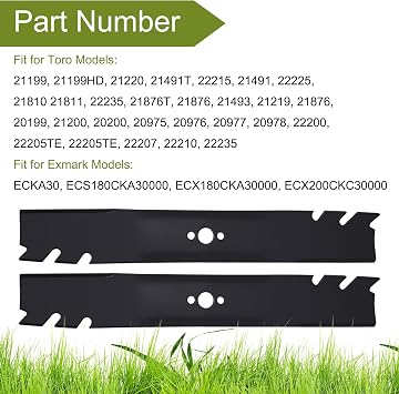 2PCS 20122P Mower Blades for Toro TimeMaster 30 116-6358-03 | 116-6358-03 Lawn Mower Blades Fit for Toro 21199 21199HD 21220 21491T 22215 21491 22225 21810 21811 30in Lawn Mower
