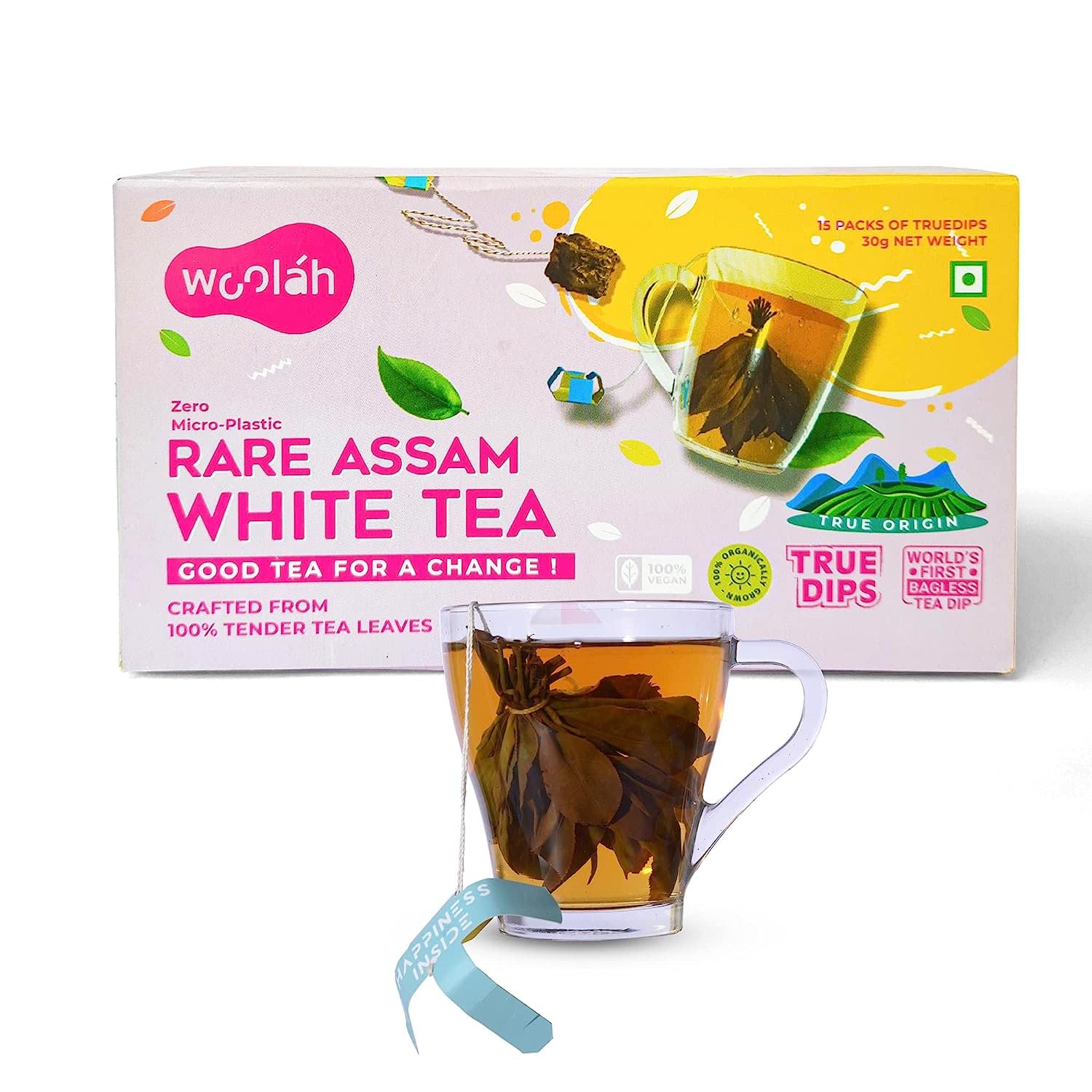 Buy Rare Assam White Tea World’s first Bagless Tea Dip, Most Sustainable Tea Dip, No Oxidation