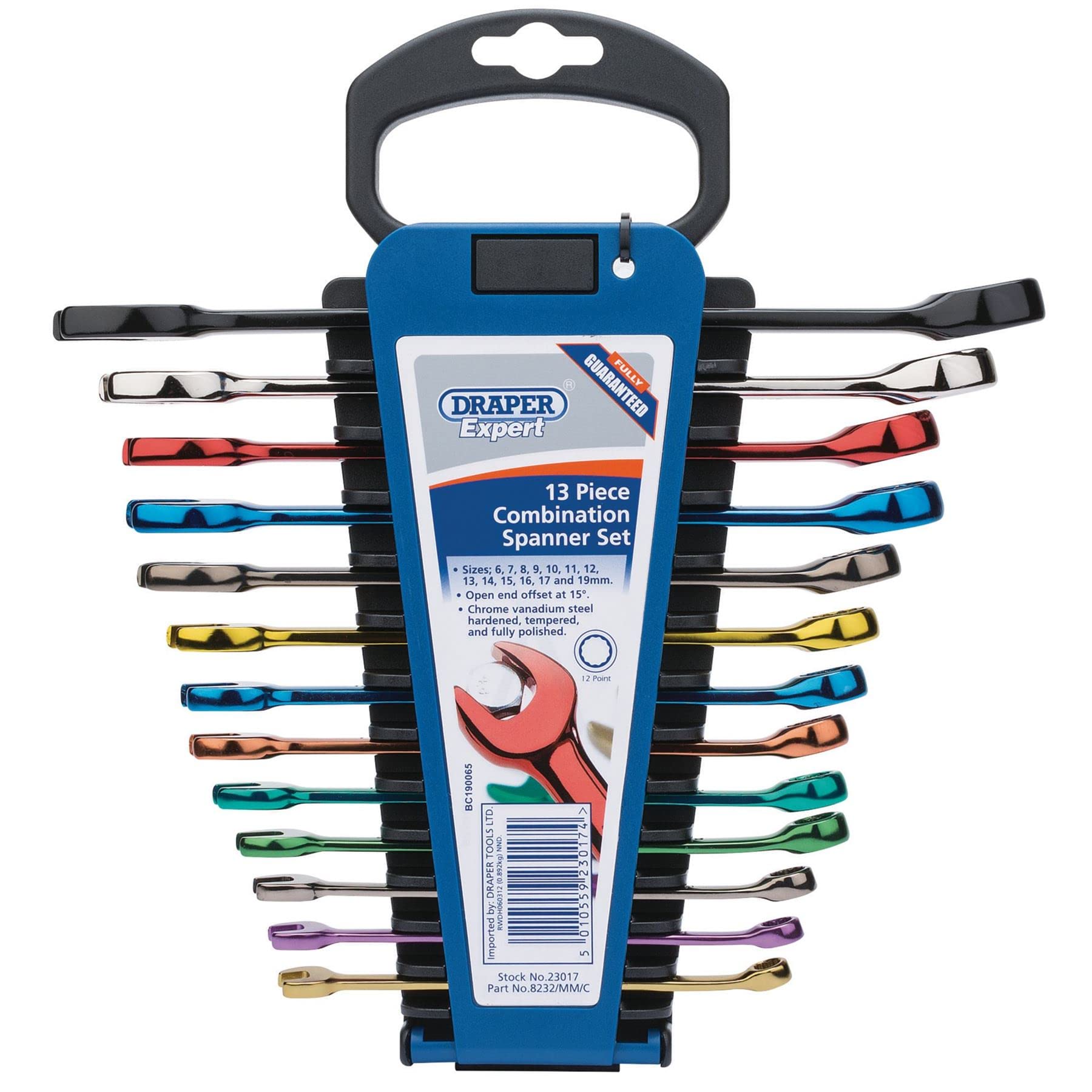 Draper 23017 - Set di chiavi combinate, 13 pezzi