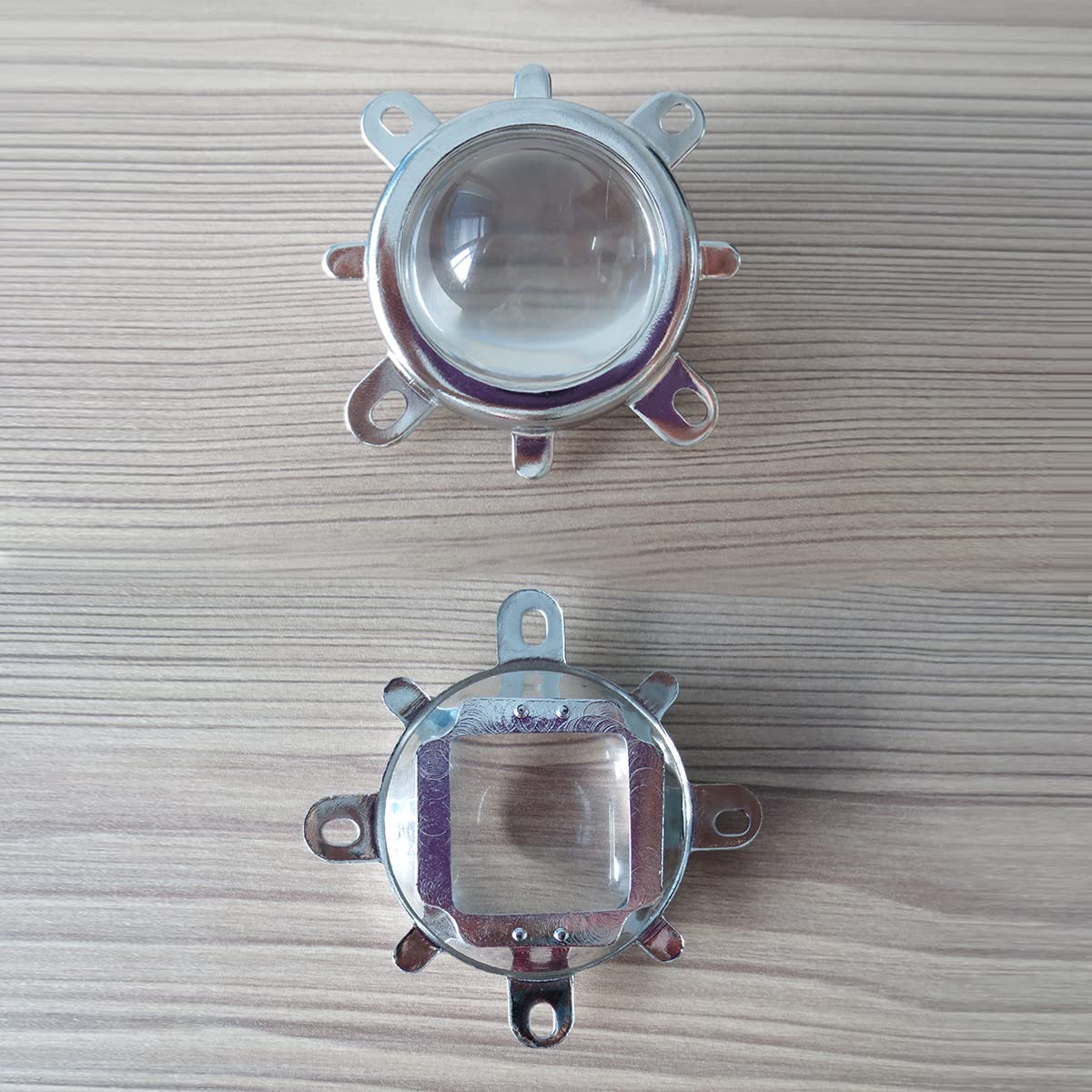 Tesfish Lentille 44mm + Dish Réflecteur 50mm + Angle 60° Pour LED 30W 50W 100W
