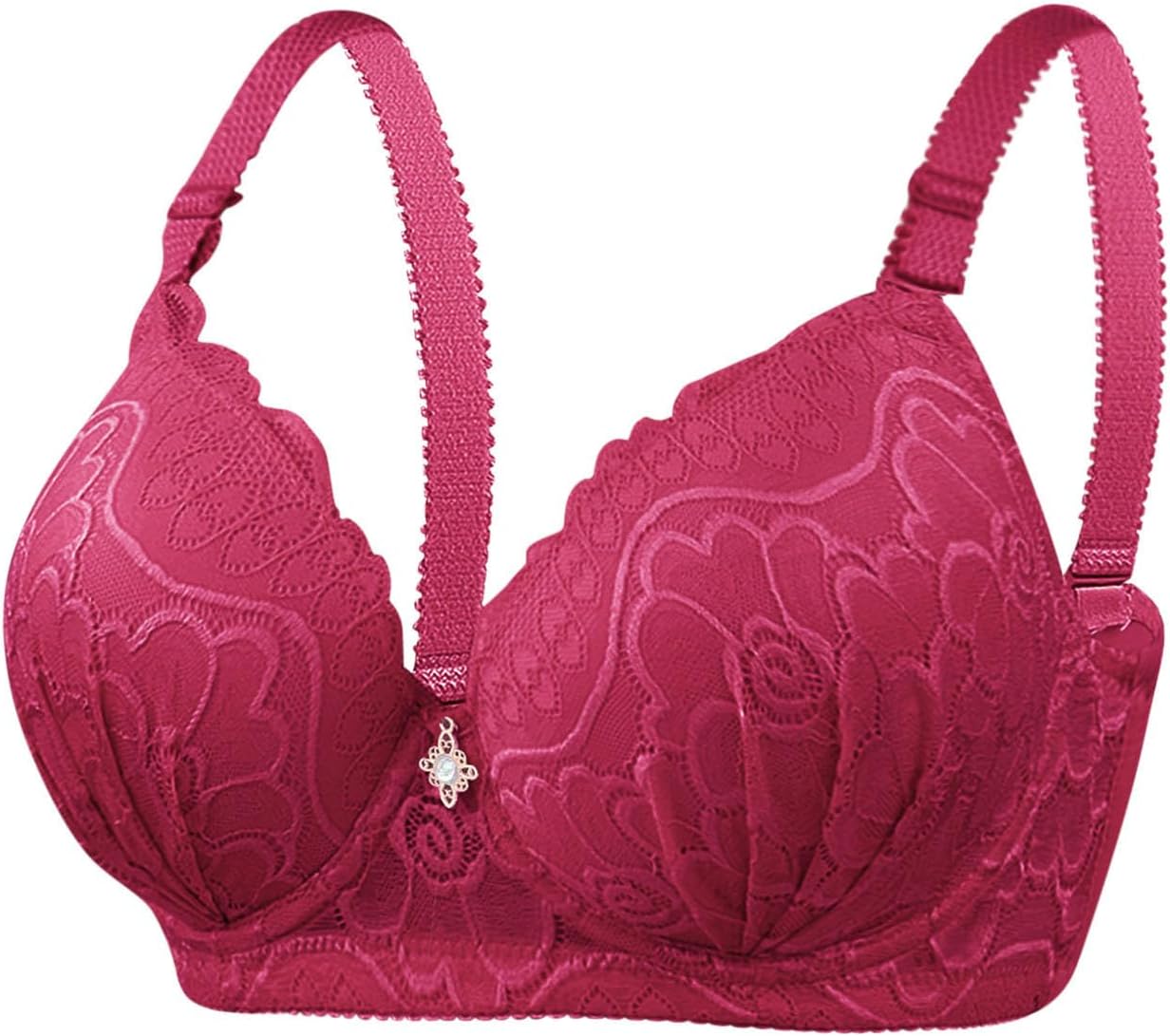 Lot De 3 Soutiens-Gorge Sans Armature Push Up Dentelle - Confortables Et Élégants Pour Femme