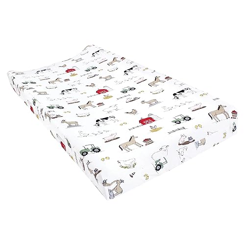 Miniatura 47 de Hudson Baby Funda unisex de algodón para cambiador, diseño a cuadros, talla única