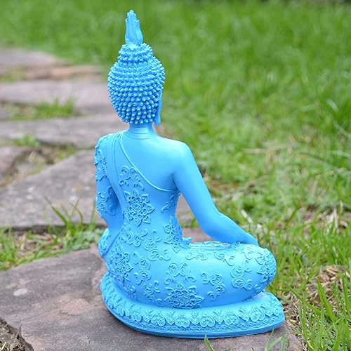 Miniatura 3 de Inicio Altar Patio Césped Jardín Decoración Zen Estatua de Resina Adornos Yoga Meditación Escultura Riqueza Estatuas de la Suerte Estatuas
