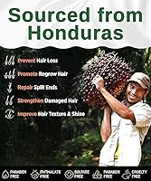 Vista 5 de Batana Romero - Suero para el crecimiento del cabello, orgánico, aprobado por el Dr. Sebi, reparación intensiva, fortalece el adelgazamiento