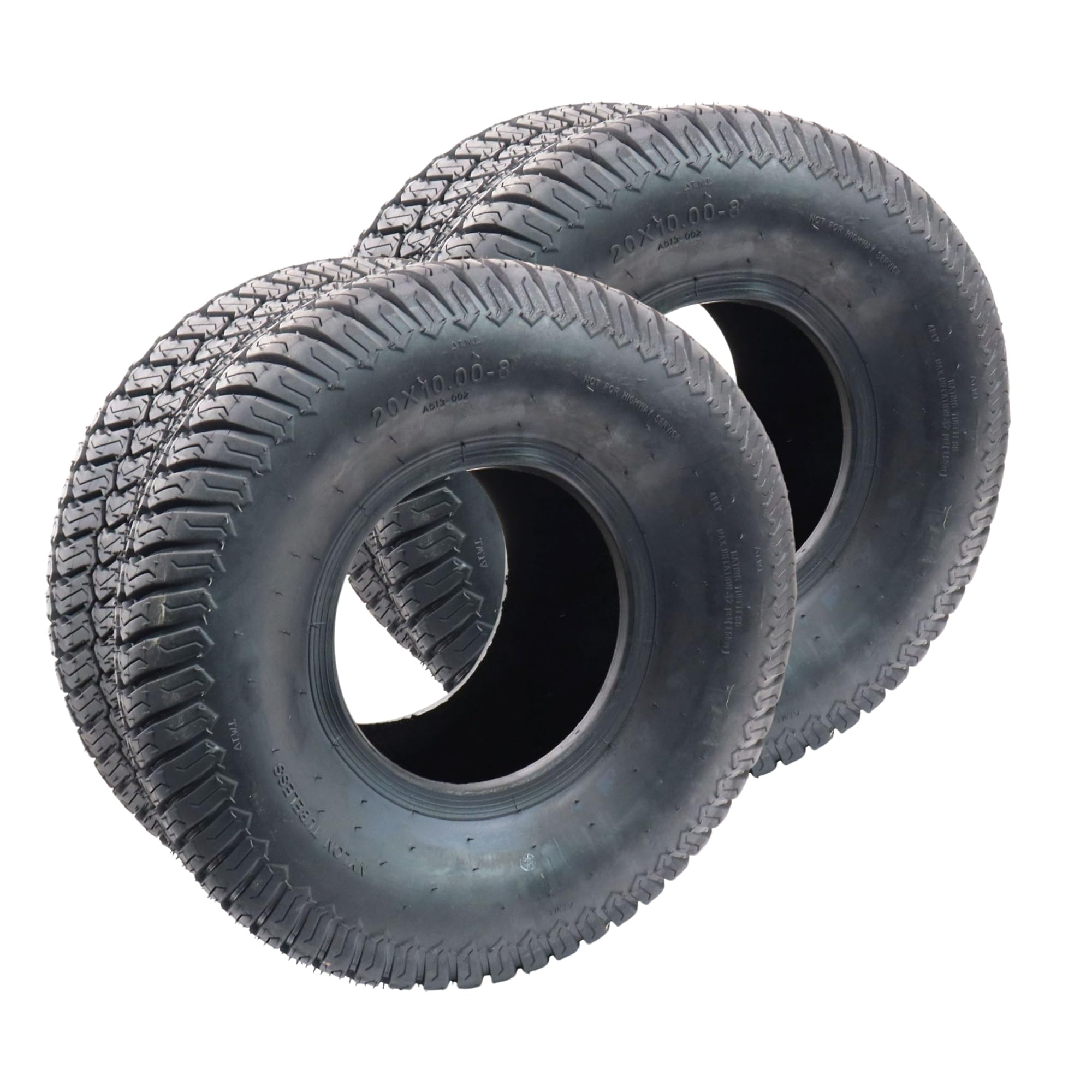 SECURA 2x Reifen 20x10.00-8 schlauchlos tubeless
