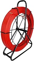 Vista 2 de Varilla de extractor de cinta de pescado continua de 4.5MM 350FT de conducto de fibra de vidrio con soporte de carrete de acero