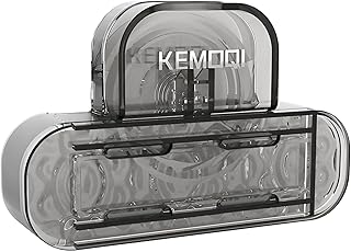 حامل مقبس ذاتي اللصق - حامل حائط متين شفاف للمنزل وغرفة النوم والمطبخ والمكتب (قطعة واحدة من اللون الظاهر)