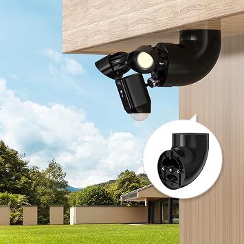 EDUP Ring Camera Eave Mount for Ring Floodlight Cam Wired Plus/Pro