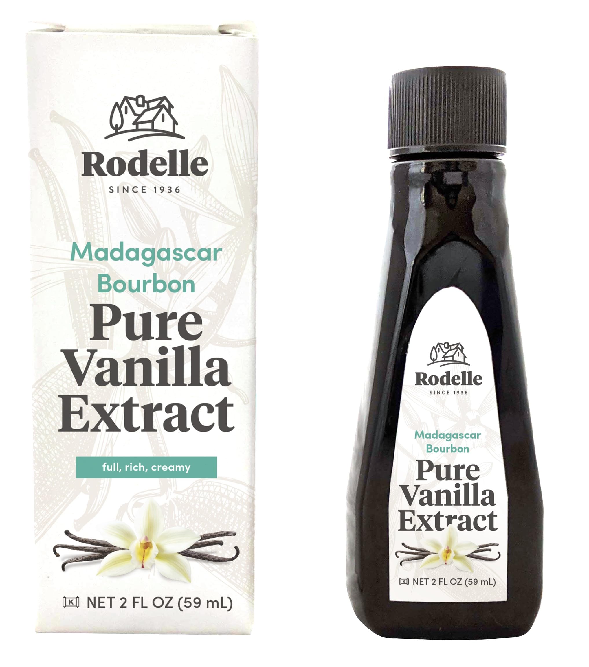 Rodelle Madagascar Single Origin Pure Vanilla Extract 2oz