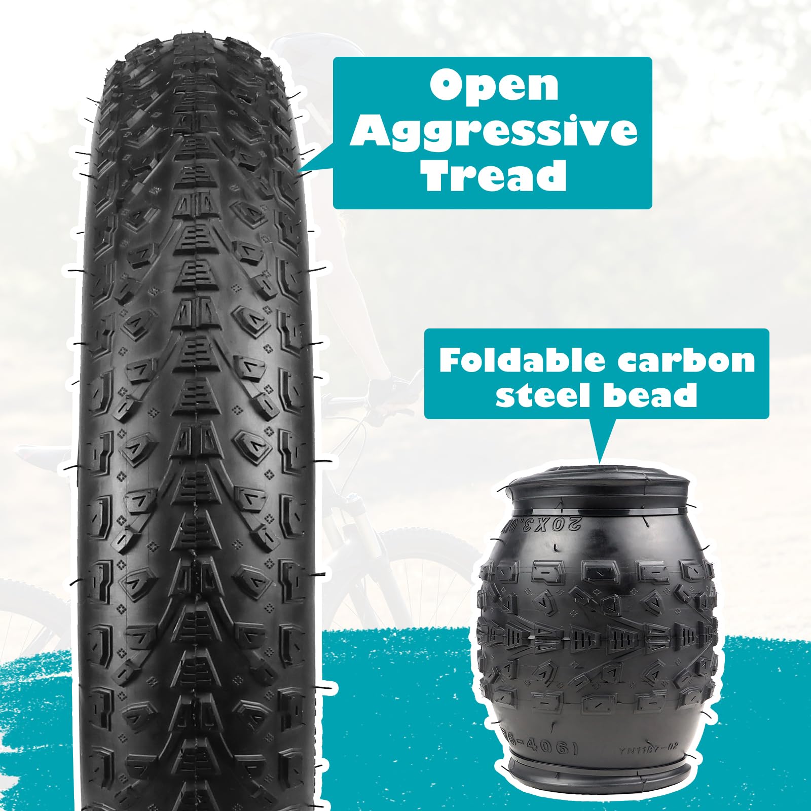 4 Pneus VTT PRO+ 26 X 3.00 Noirs – Bande De Roulement Semi-slick, Avec Chambres à Air