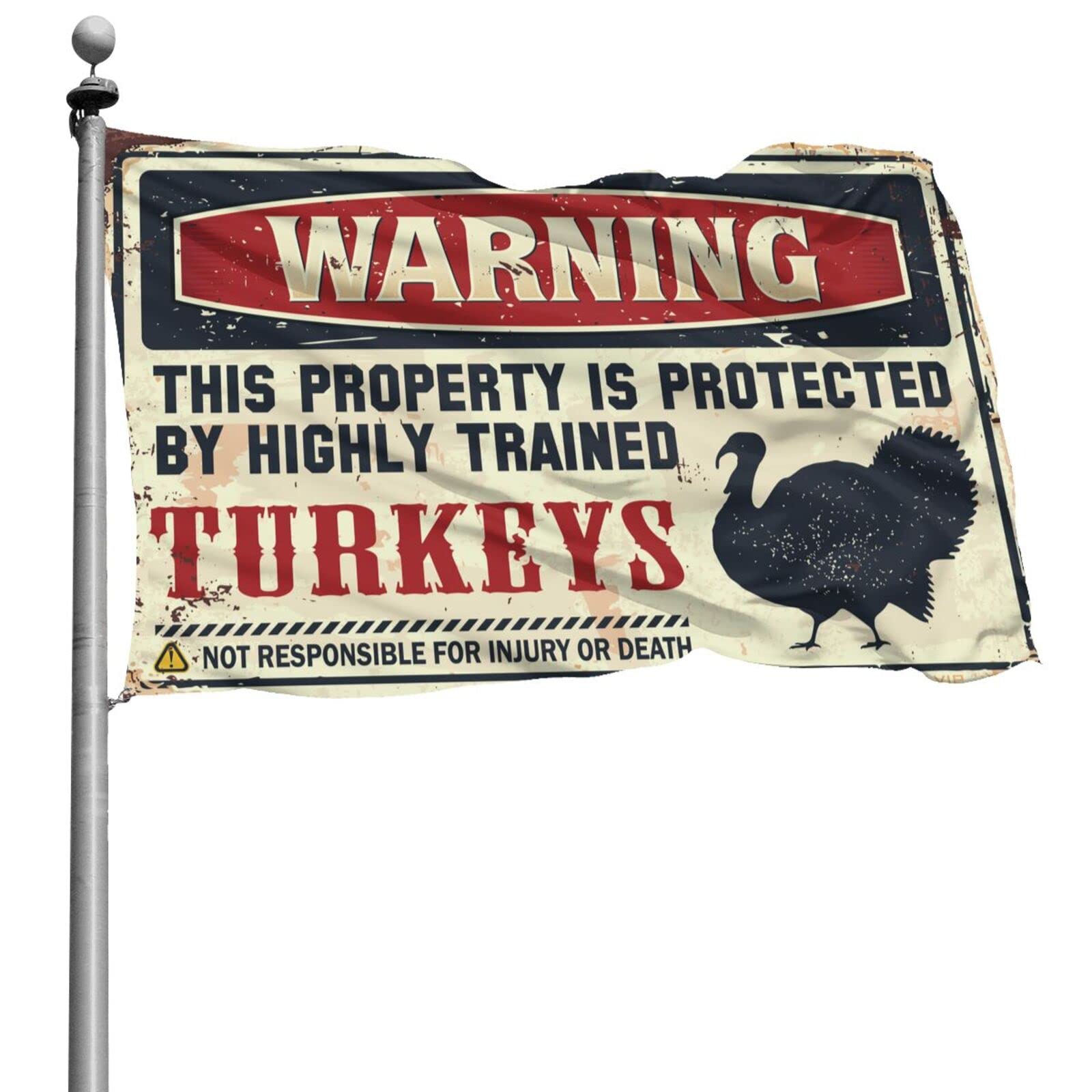 Drapeau Turquie rigolo 152x244cm : grande tenture murale de meme pour ado