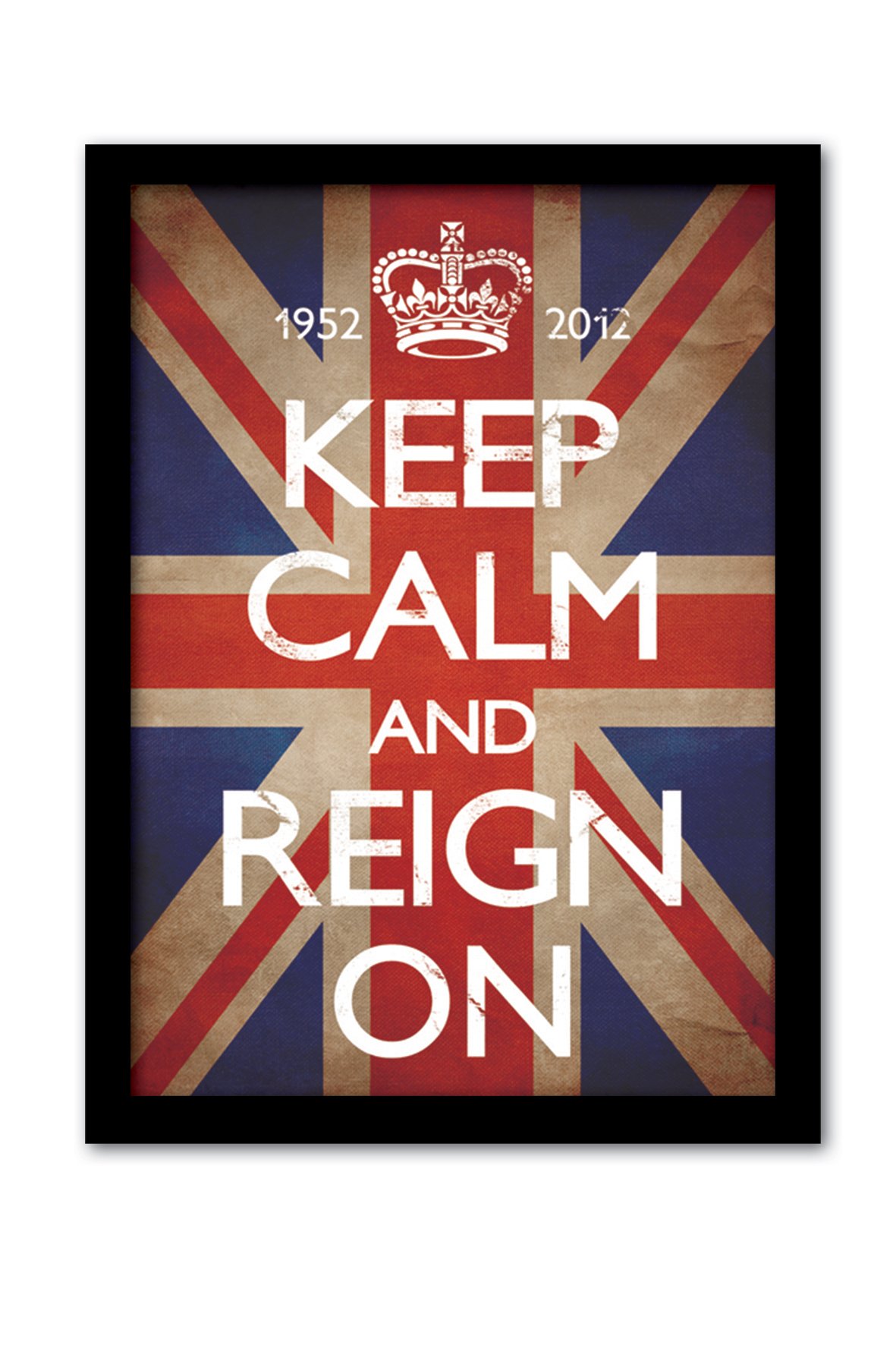 Pyramid International "Keep Calm and Reign On Framed Print Memorabilia, Multi-Colour, 30 x 40 cm
