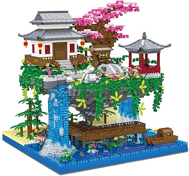 BDYDT Architecture Cherry Tree Micro Building Blocks Set 3320 Pieces - Architecture Model Toy Gift for Kids and Adults