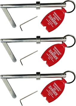 3 Pack Emergency Key Elevator Door Key for Door Elevator with Tag 3
