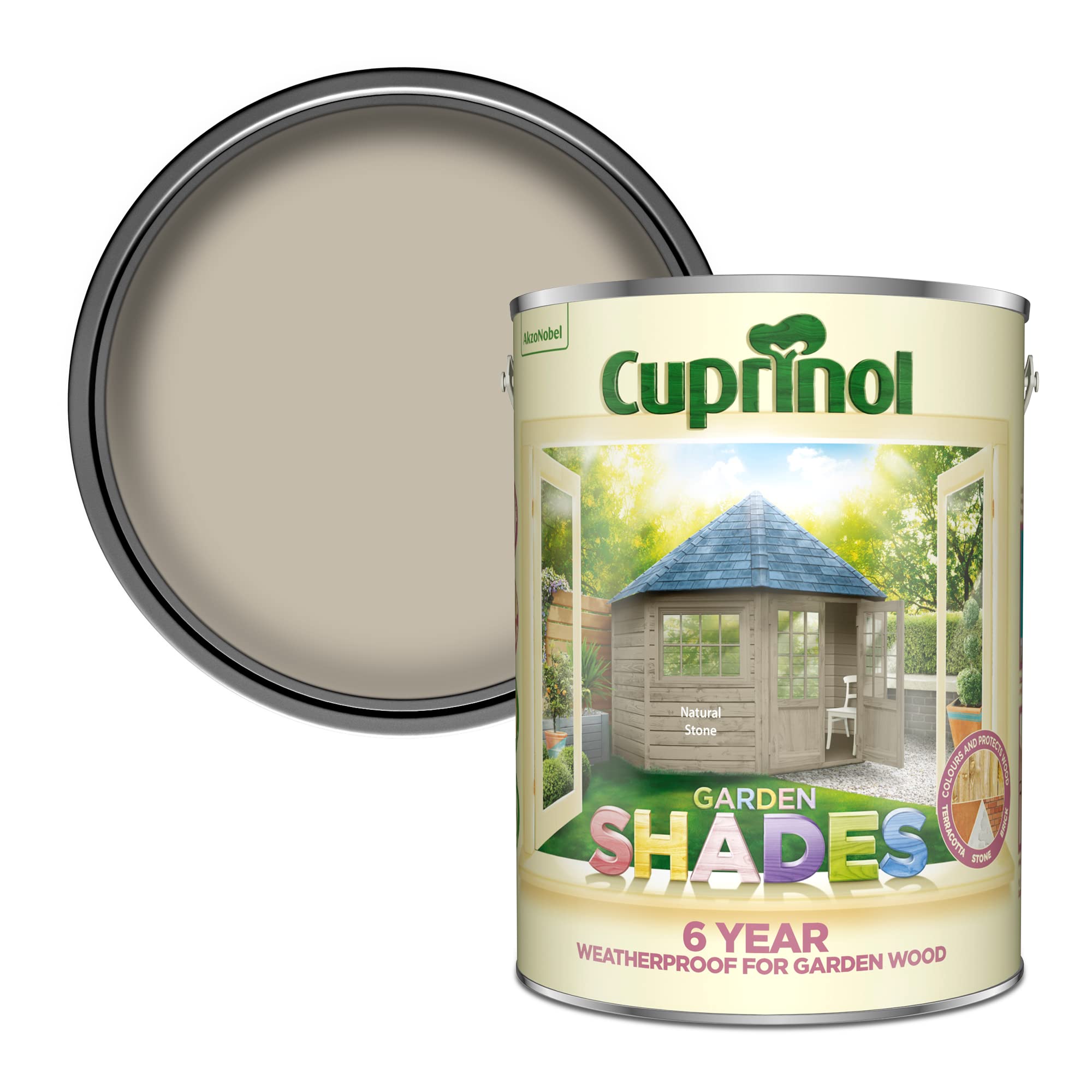 CuprinolCUPGSNS5L 5 Litre Garden Shades Paint - Natural Stone