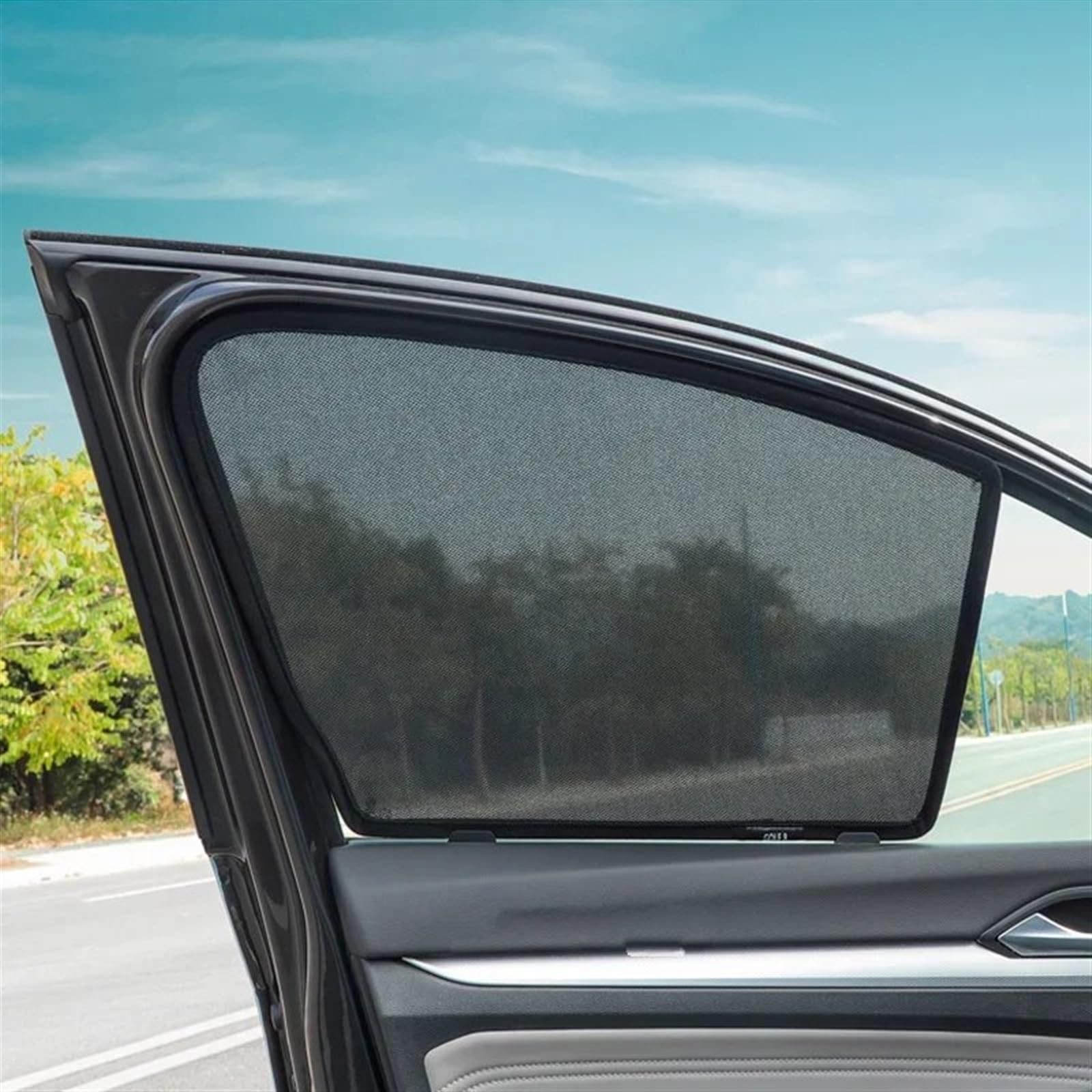 Parasole finestrini laterali auto Per Per Transporter T5 T6 Per Multivan Auto Tenda Da Sole Maglia Finestrini Laterali Parasole Visiera Parasole Protezione Solare Isolamento Parasole Auto(Rear 1pcs,T5