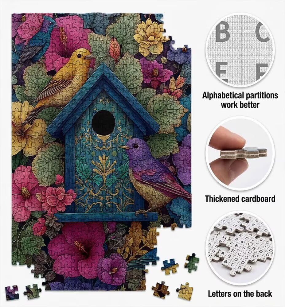 Kolor Ptaka, Klasyczna Puzzle 4000 Sztuk Dorosłych BLQSBGA7-344 | Wyzwanie Zagadki, Gry Logiczne Cała Rodzina, Stres, Wystrój Domu Miłośnicy Puzzle