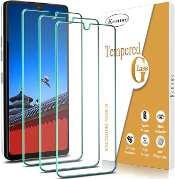 [3-Pack] Screen Protector For LG Stylo 6 Tempered Glass, Anti Scratch, Bubble Free, 9H Hardness, Case Friendly, Easy to install
