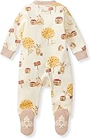 Vista 41 de Burt's Bees Baby - Pijama de una pieza para bebé, mameluco para dormir y jugar, algodón 100% orgánico, cremallera frontal Guitarra acústica.