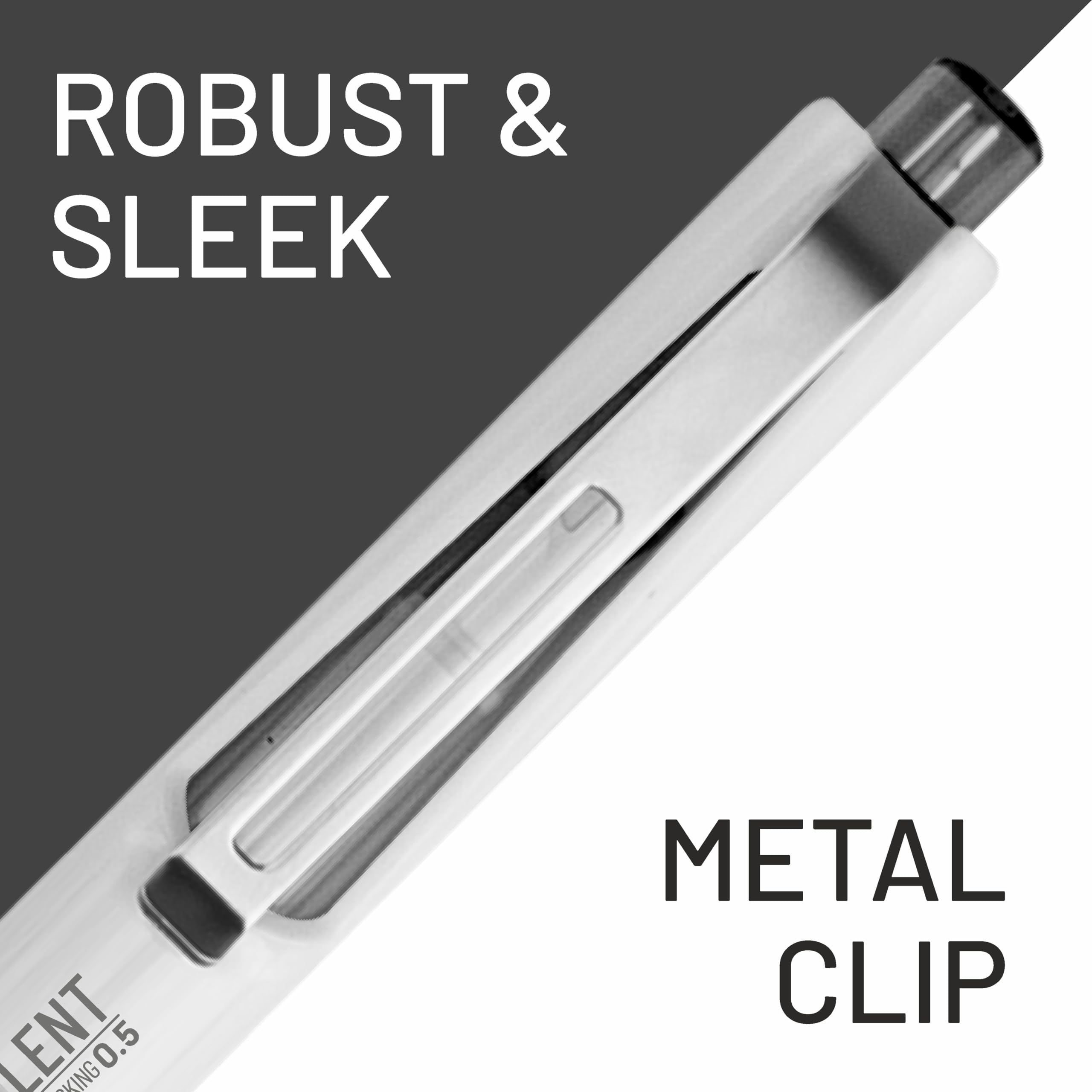 Anupam Sylent Roller - Bolígrafo de gel de 0,7 mm, impermeable, suave, de secado rápido, tinta oscura, agarre cómodo, bolígrafo de examen y oficina, tinta negra, recargable (negro, paquete de 4)
