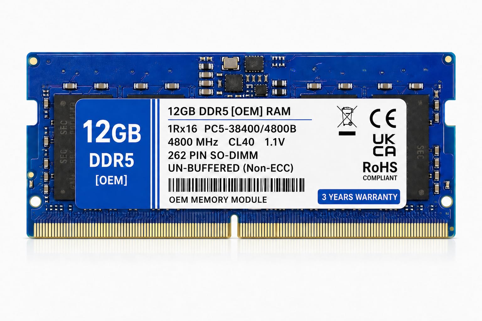 Amazon.in: Buy 12GB DDR5 4800MHz OEM Laptop RAM Compatible with