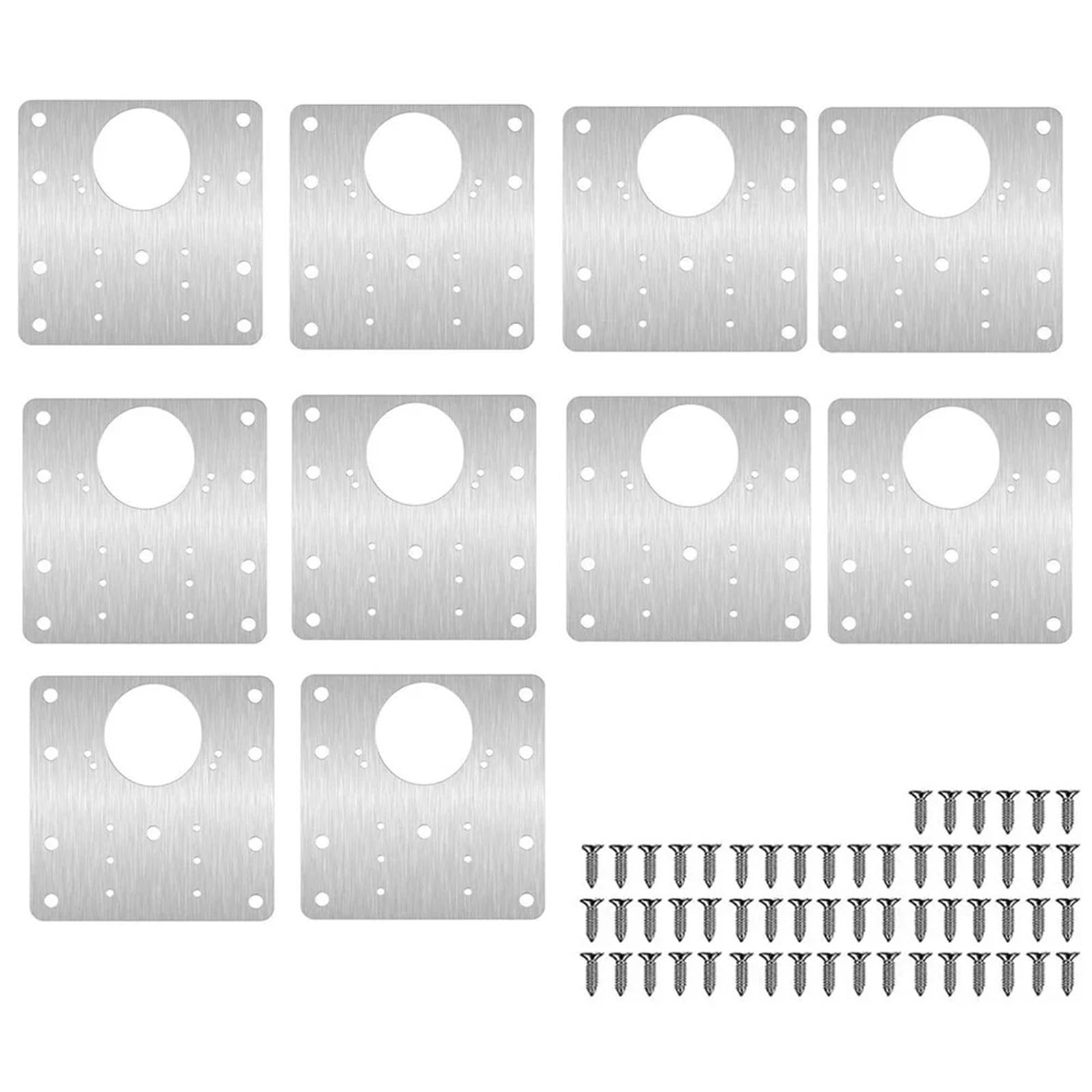2/4/10pcs Door Hinge with Screws Cabinet Door Hinge(10pc)