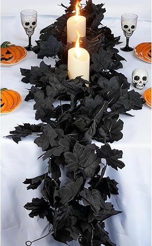 Miniatura 9 de 6Ft Eucalyptus Garland with Flowers, Upgrade Bushy Artificial lvy Greenery Vines with White Roses Gypsophila Willow Leaves for Home Wedding Party