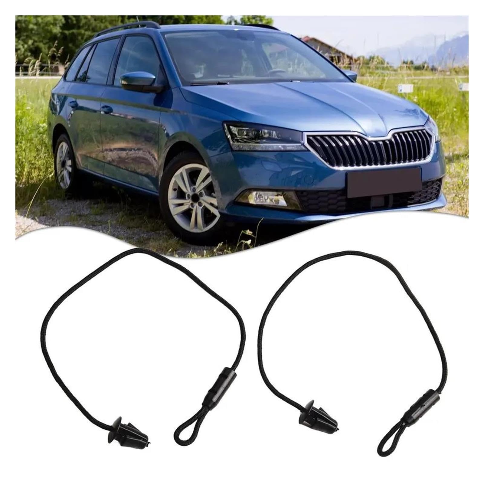 Auto Hutablage Schnur Kofferraum für Regal Lanyard für Skoda 2014–2021
