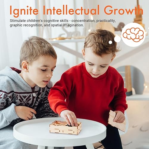 Miniatura 2 de PRUNUS DIY Radio Kit AM FM Wood, Suitable for Kids, Teens and Adults to Assemble, 100% Hand-Assembled and Without The Help of Tools, Enjoy The Radio