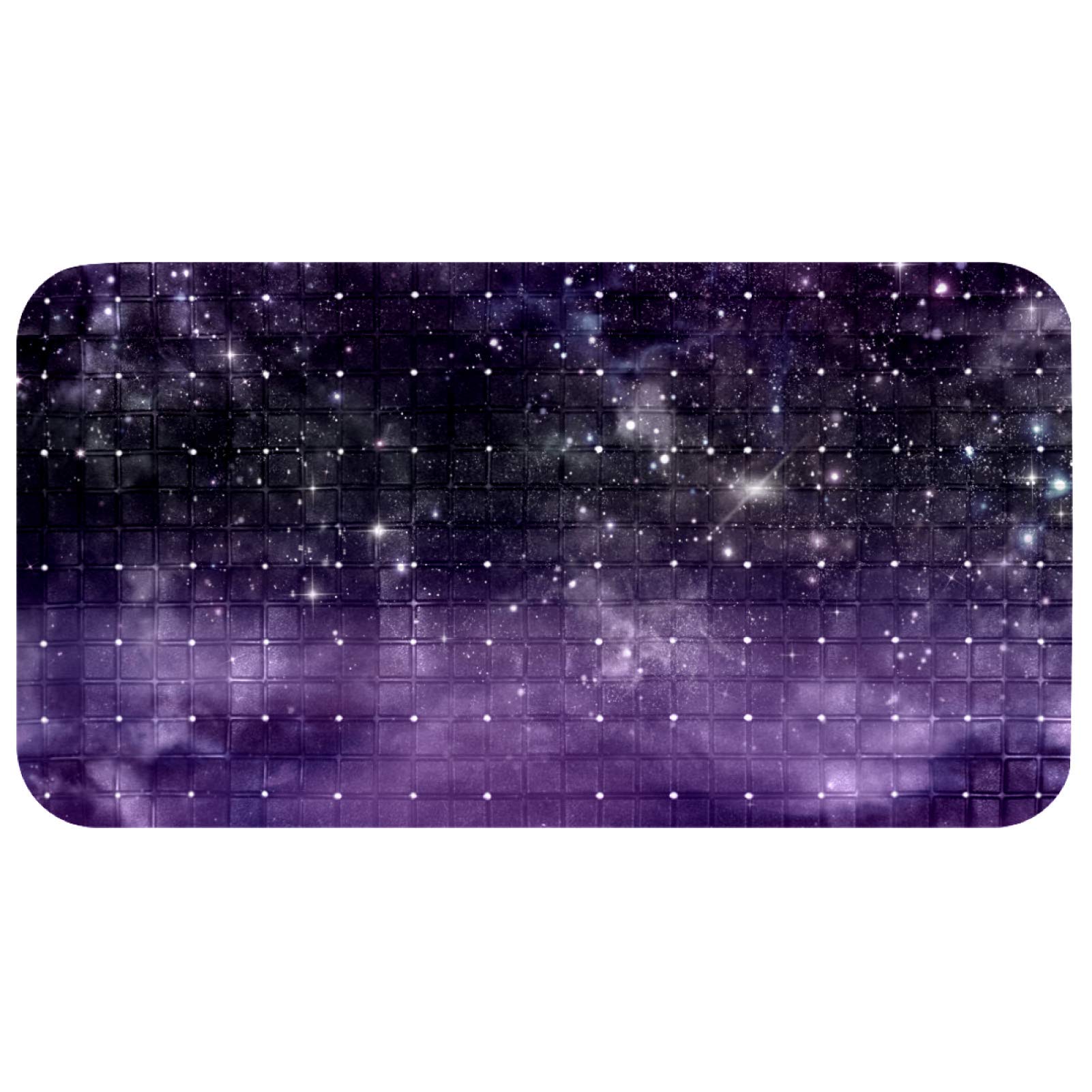 Alfombrilla de baño de bebé en PVC ecológico Bennigiry universo morado