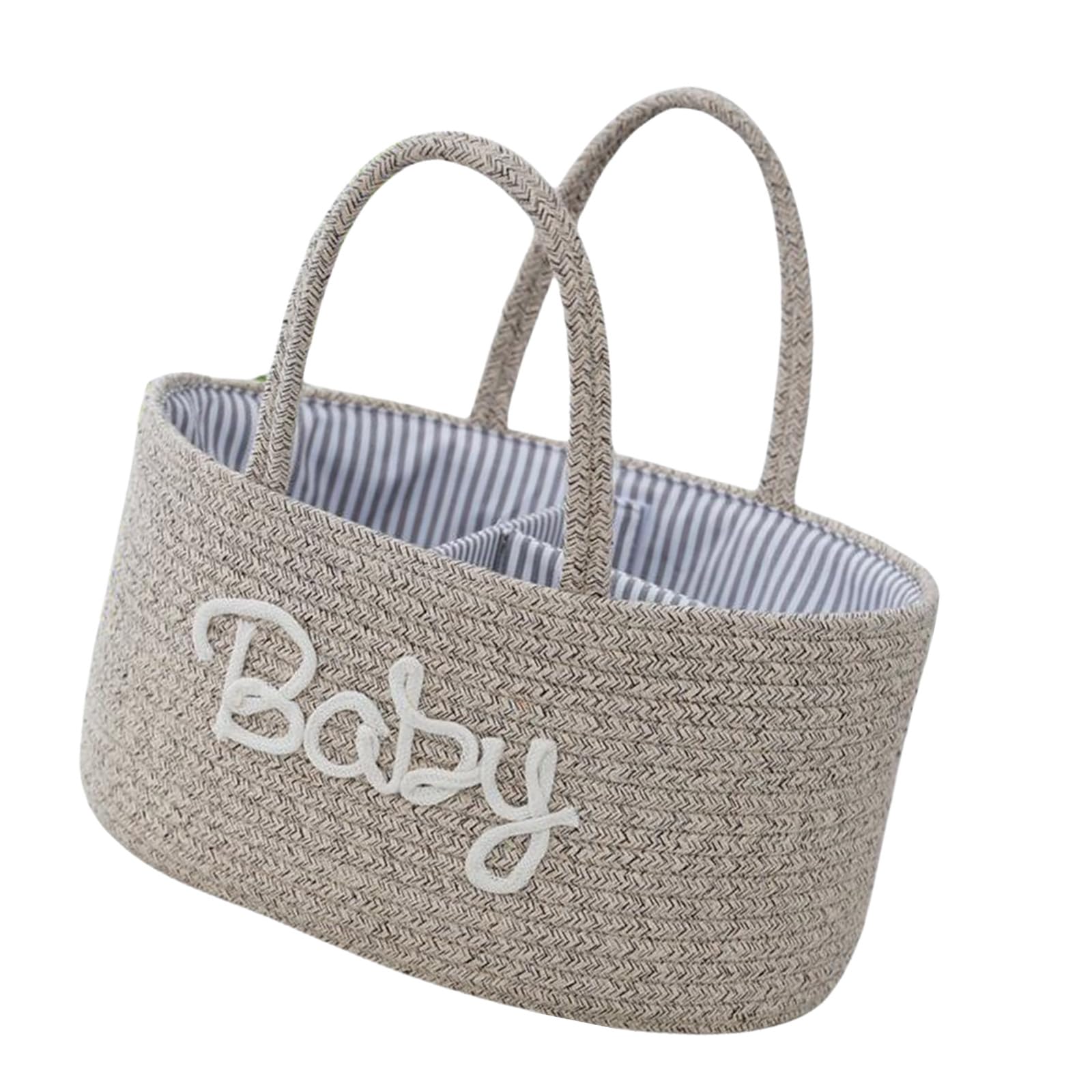 Lerpwige Upgrades Baby Diaper Holder Spacious Baby Storage Bag Foldable Nursery Bin for Household & Travel Use Portable