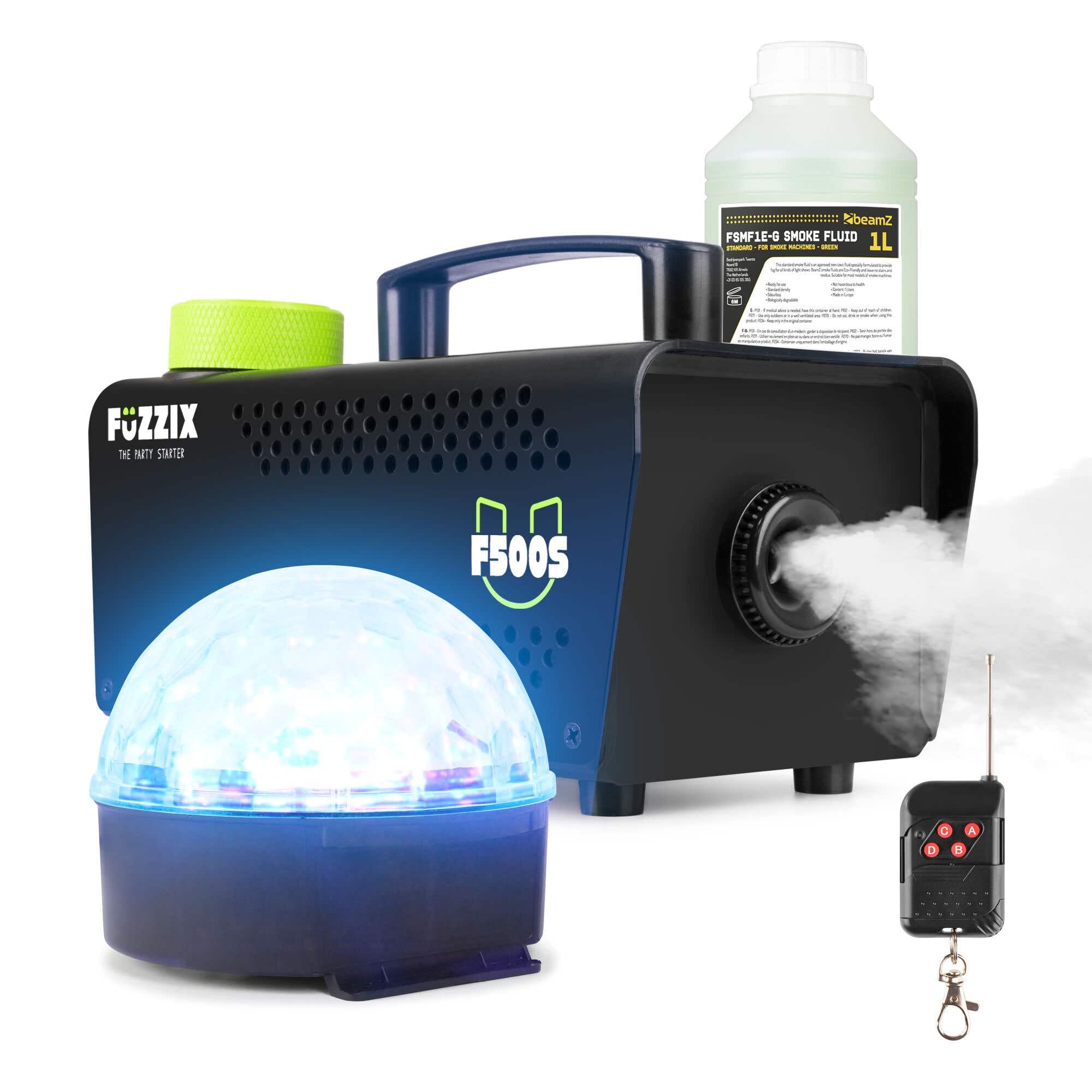 Fuzzix F500S - Máquina de humo 500W para escenarios y conciertos
