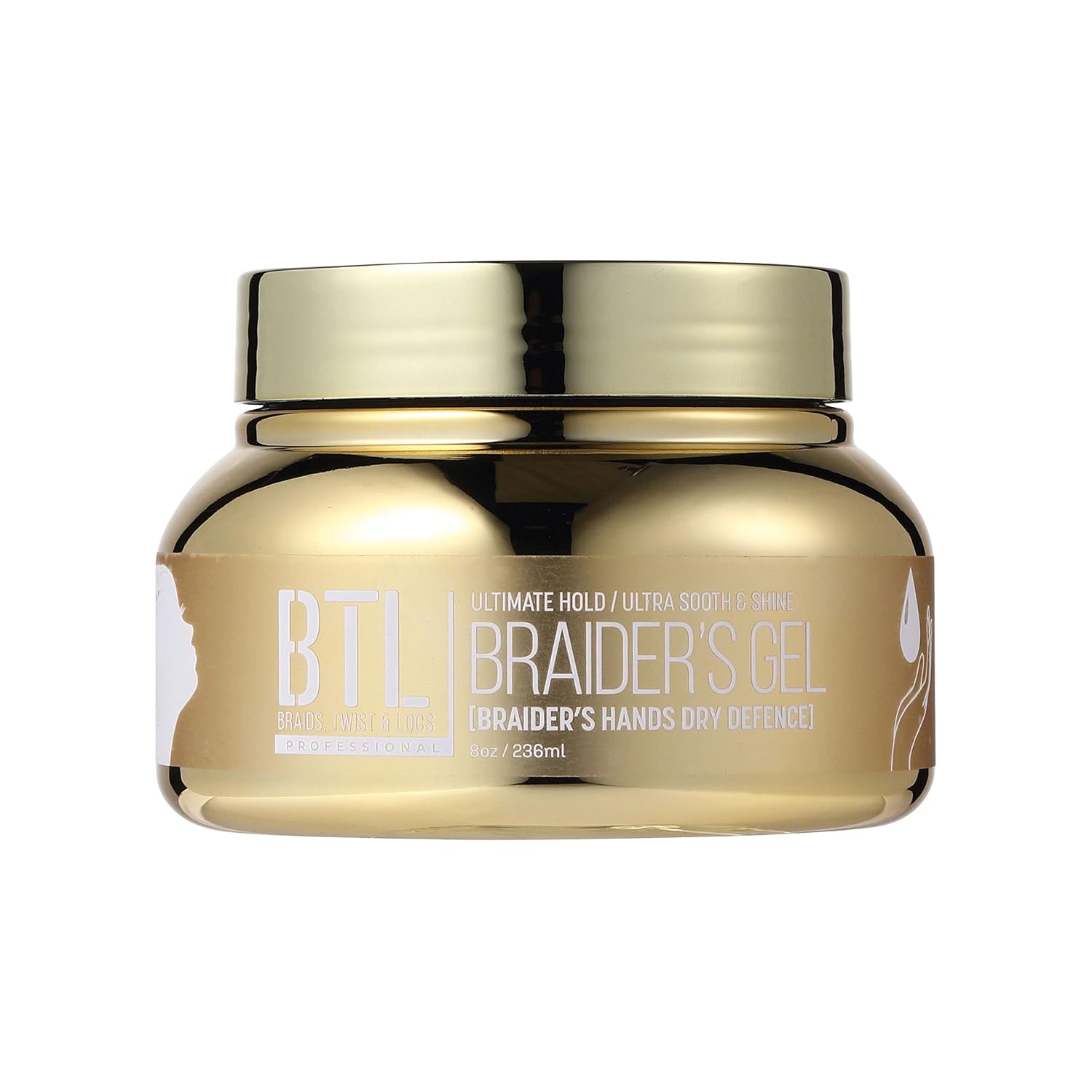 BTL Braider's Hands Dry Defense Ultimate Hold Conditioning Gel 16 OZ BTLG04-16 0