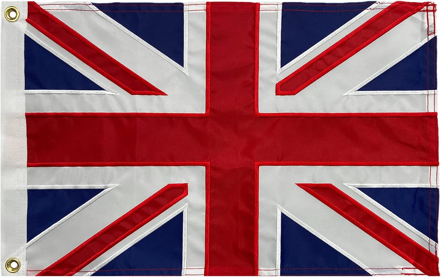 FRF FLAG British Flags 12x18 Inch Embroidered Union Jack