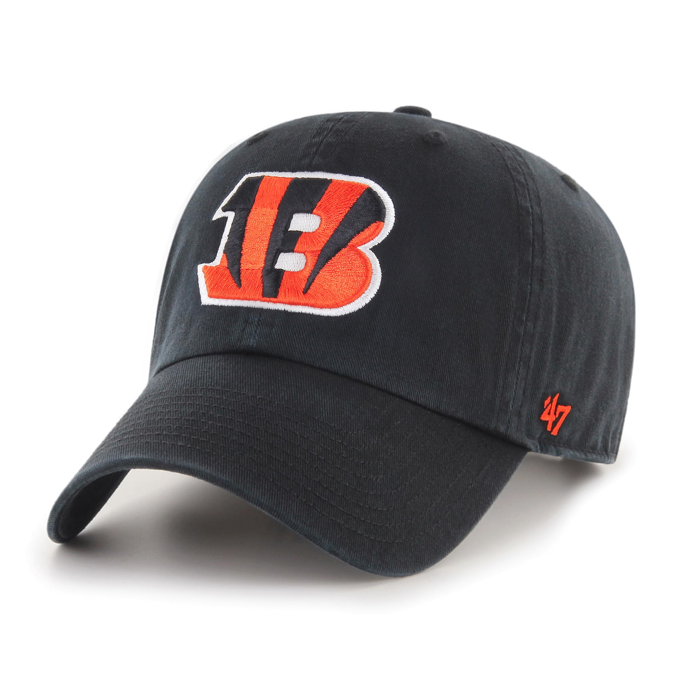 47 Cincinnati Bengals NFL Clean Up Unisex Baseball Cap, Adjustable, Team Badge, Black