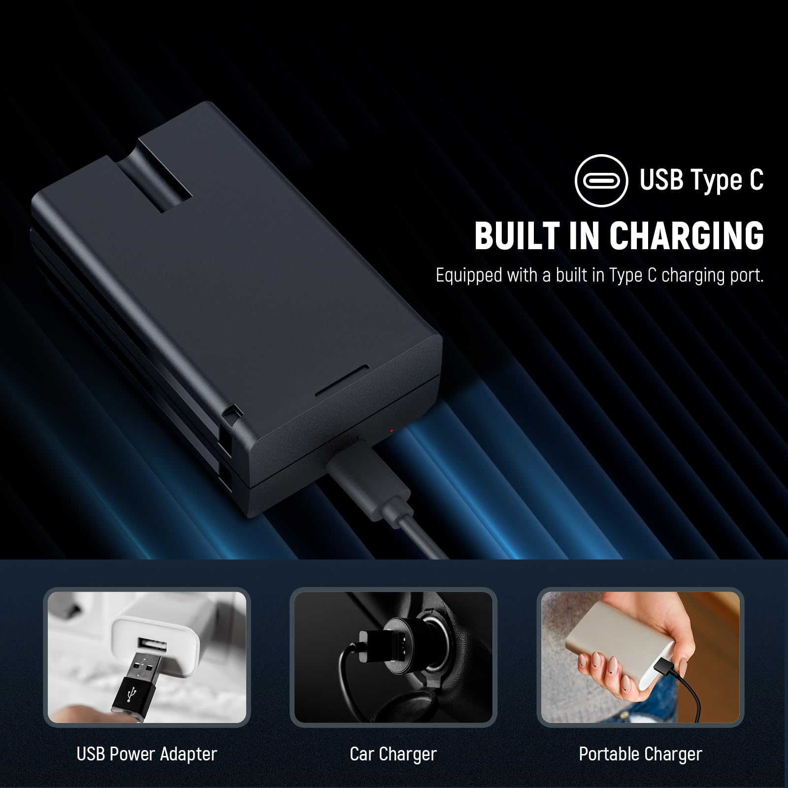 NEEWER 7.2 V/3000mAh Repuesto Batería Iones Litio para Flash Speedlite, Batería de Litio para Z2PRO-C Z2PRO-S Z2PRO-N, Z2-C Z2-S Z2-N, Z1-C Z1-S Z1-N, Z880-C Z880-S Z880-N Flash Speedlite, NB-Z1 PRO