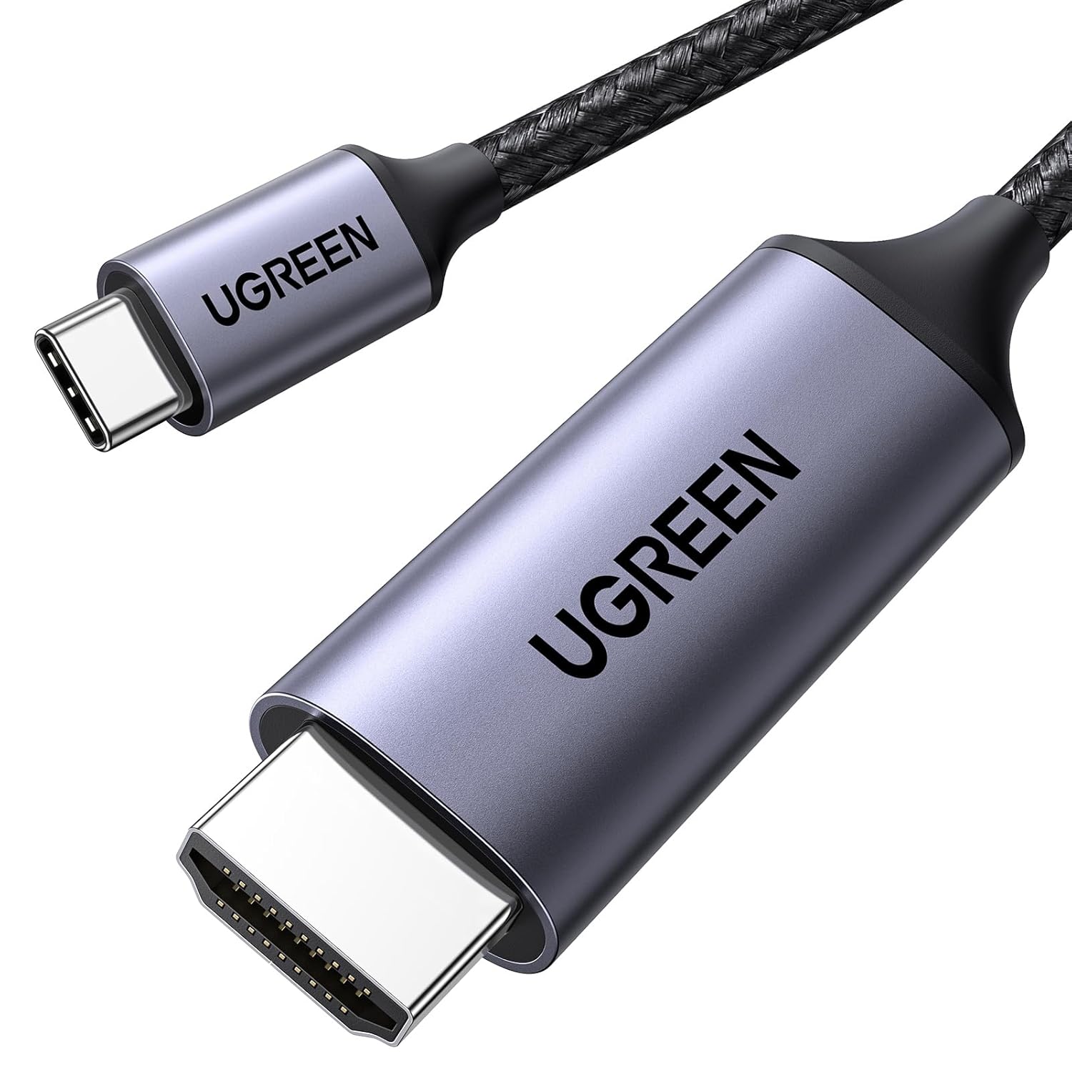 UGREEN USB C to HDMI Cable (4K@60Hz) 10FT, Type C to HDMI Adapter Thunderbolt 4/3 to HDMI for Home Office Compatible with iPhone 17 Pro Max, MacBook Pro Air iPad Pro, XPS, Galaxy S25, Steam Deck