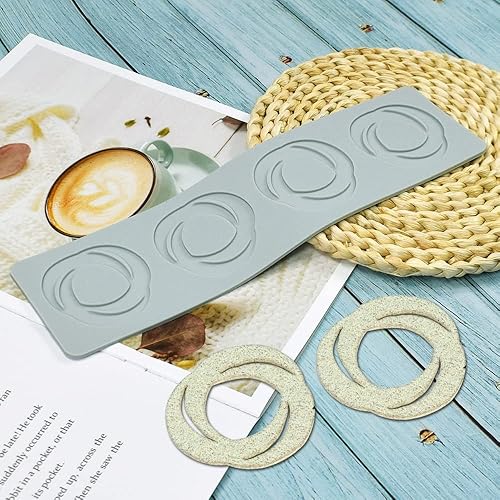 Miniatura 13 de Molde de patrón geométrico, molde en espiral hueco 3D de silicona para fondant para decoración de pasteles, cupcakes, alimentos