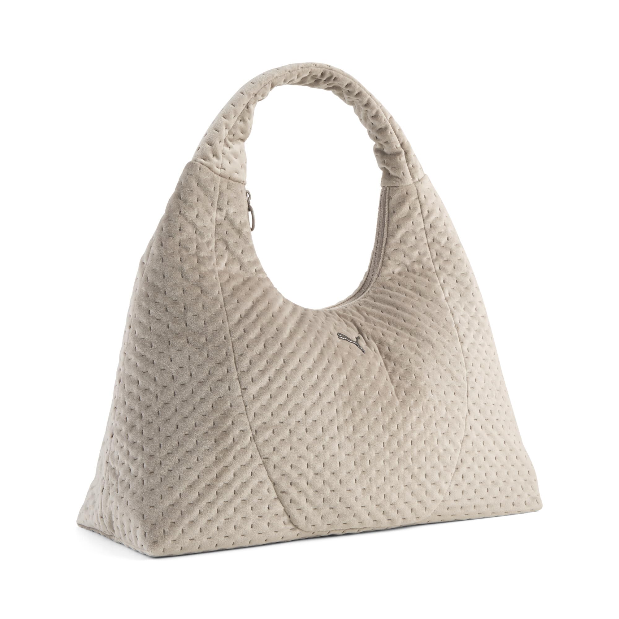 Bolsa PUMA UP Velvet Large de 14 litros en color gris ratón y beige de tamaño OneSize 5