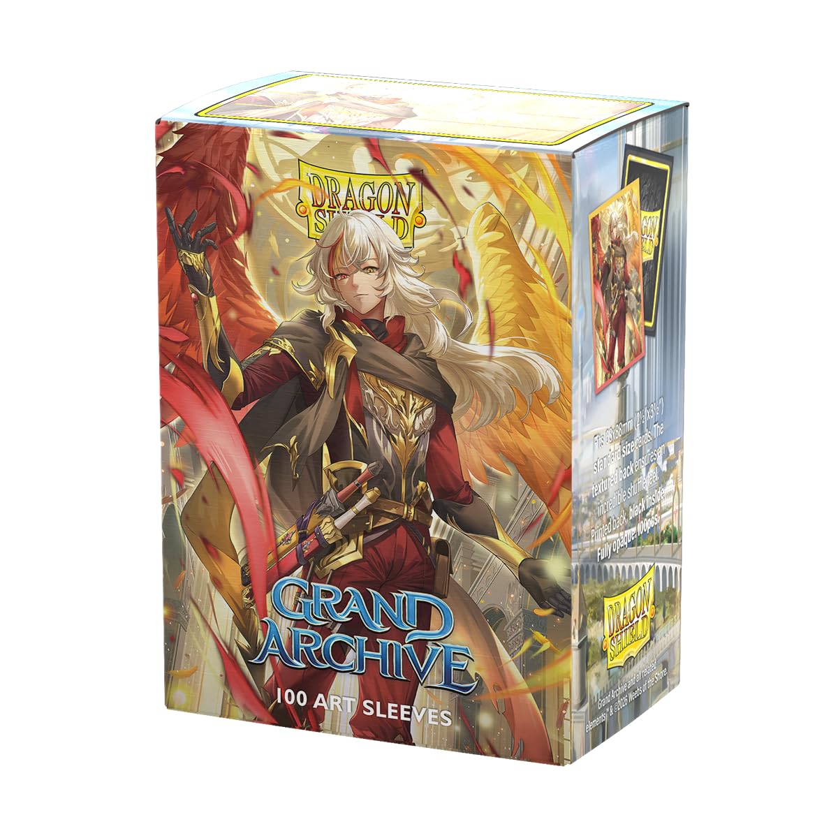Dragon Shield | Grand Archive Matte Art Sleeves | 100 CT - Smooth & Tough Premium TCG Sleeves | Compatible with Pokemon, One Piece & Magic the Gathering | Azrael, Archangel of Materia — image 1