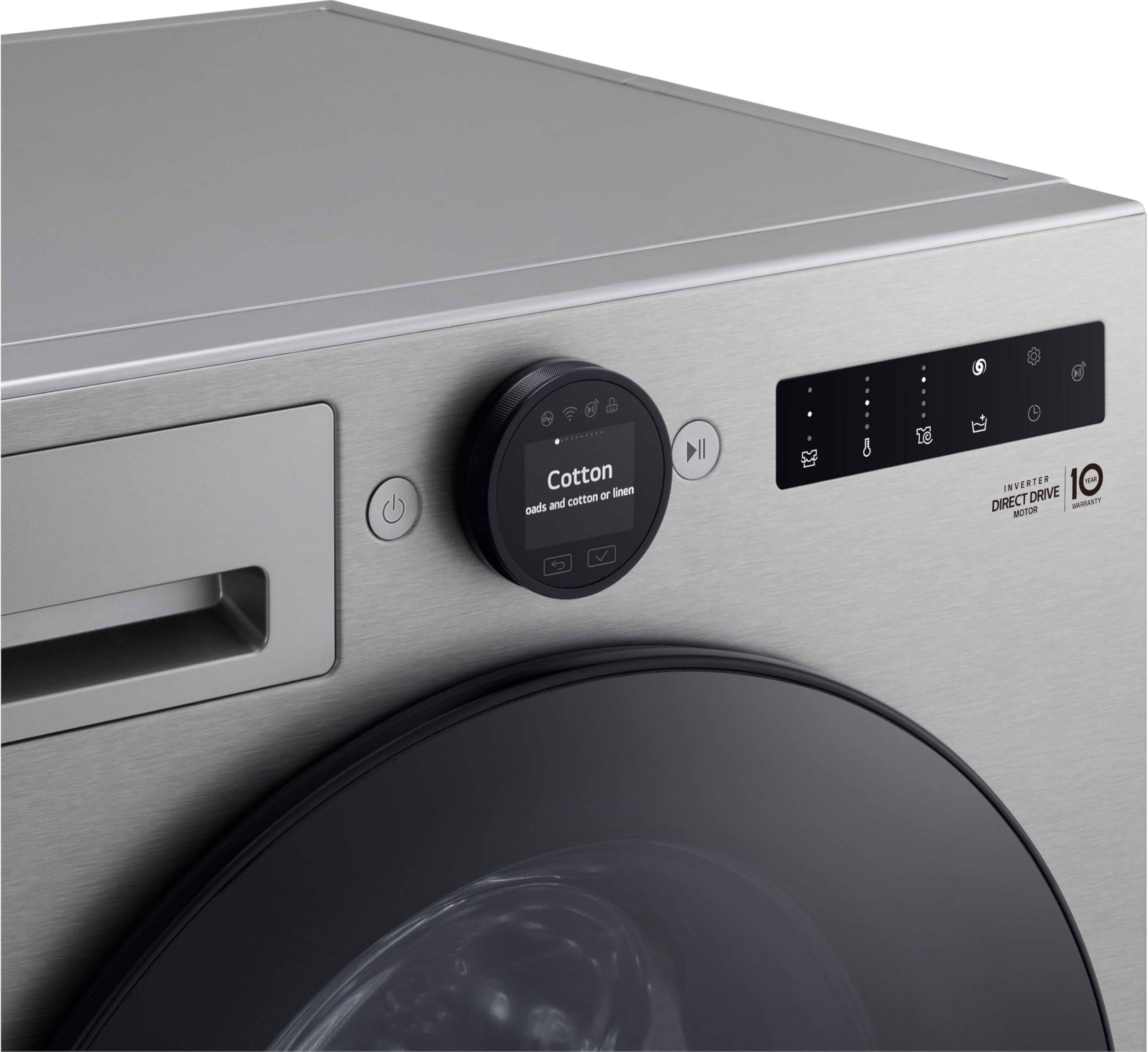 LG F4WX801YS Waschmaschine (11 kg, Energieklasse A-40%, 1.400 U/Min.) mit AI Wash, Easy-Touch Drehregler, TurboWash 360, ThinQ, Silber
