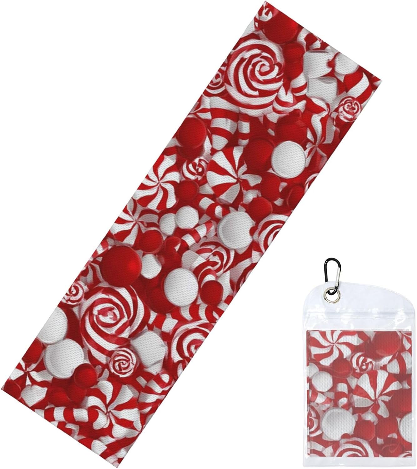 Cooling Towel (40″x12″) Quick Dry Ice Towel Candy Canes Cooling Towels for Neck Soft Breathable Chilly Towels Microfiber Cool Rags Cooling Neck Wraps for Yoga Golf Gym