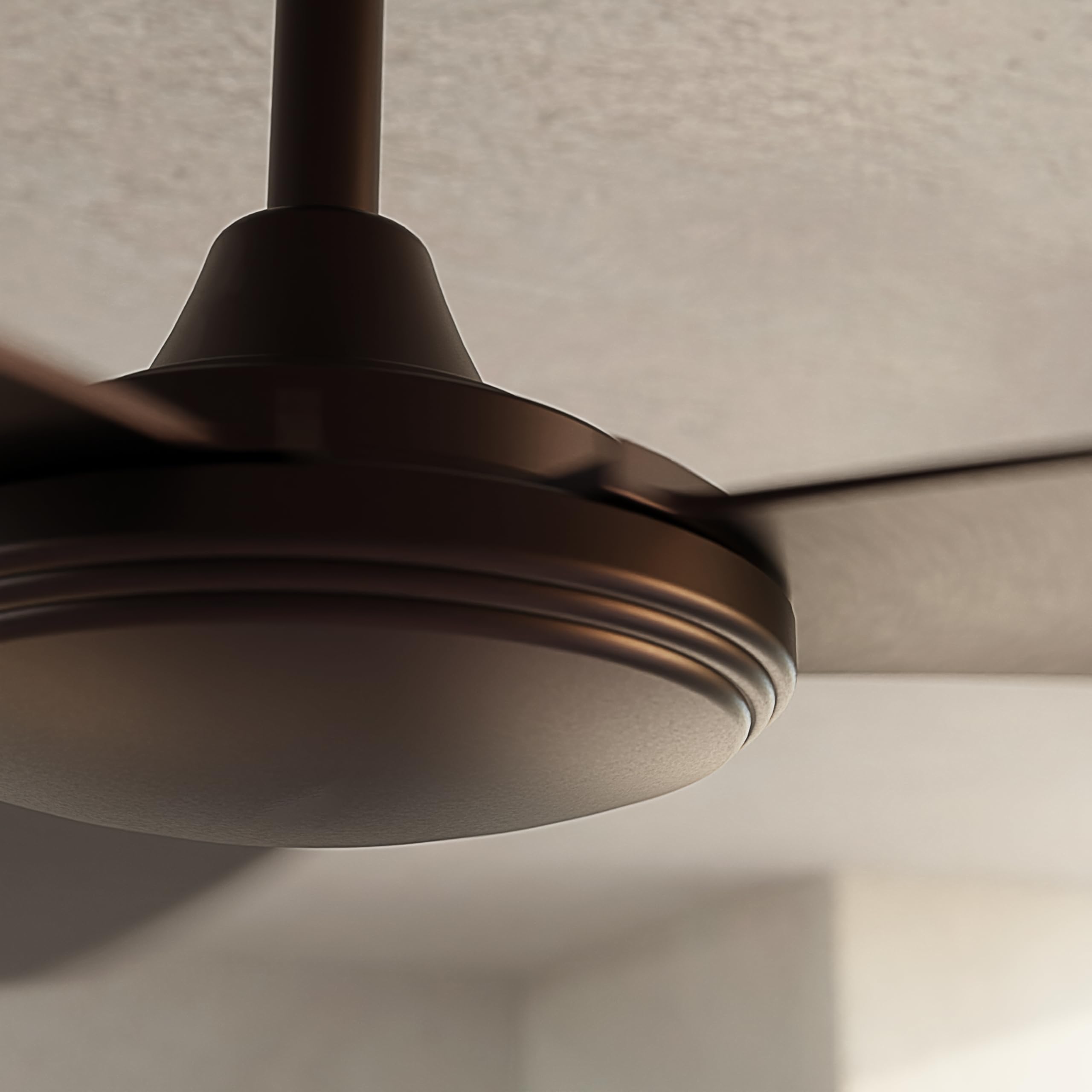 Sulion – Ventilador de Techo LIA Marrón oxido Sin Luz | Motor DC 2.0 Silencioso, 6 Velocidades, Función Verano-Invierno y Temporizador | 3 Palas ABS
