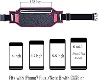 Vista 3 de Riñonera para correr, ligera, resistente al agua, reflectante, riñonera deportiva, cintura ajustable