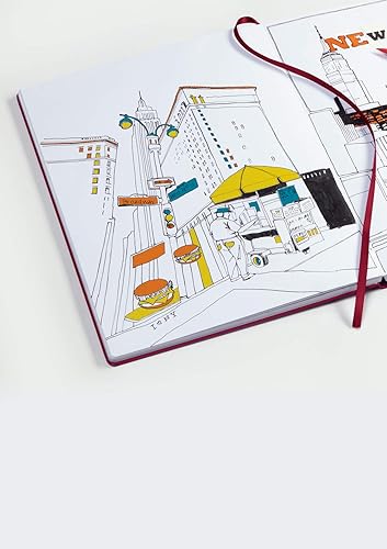 Miniatura 8 de Leuchtturm1917 - Cuaderno de bocetos de tapa dura de paisaje mediano (negro) - 112 páginas de papel de 5.29 ozm