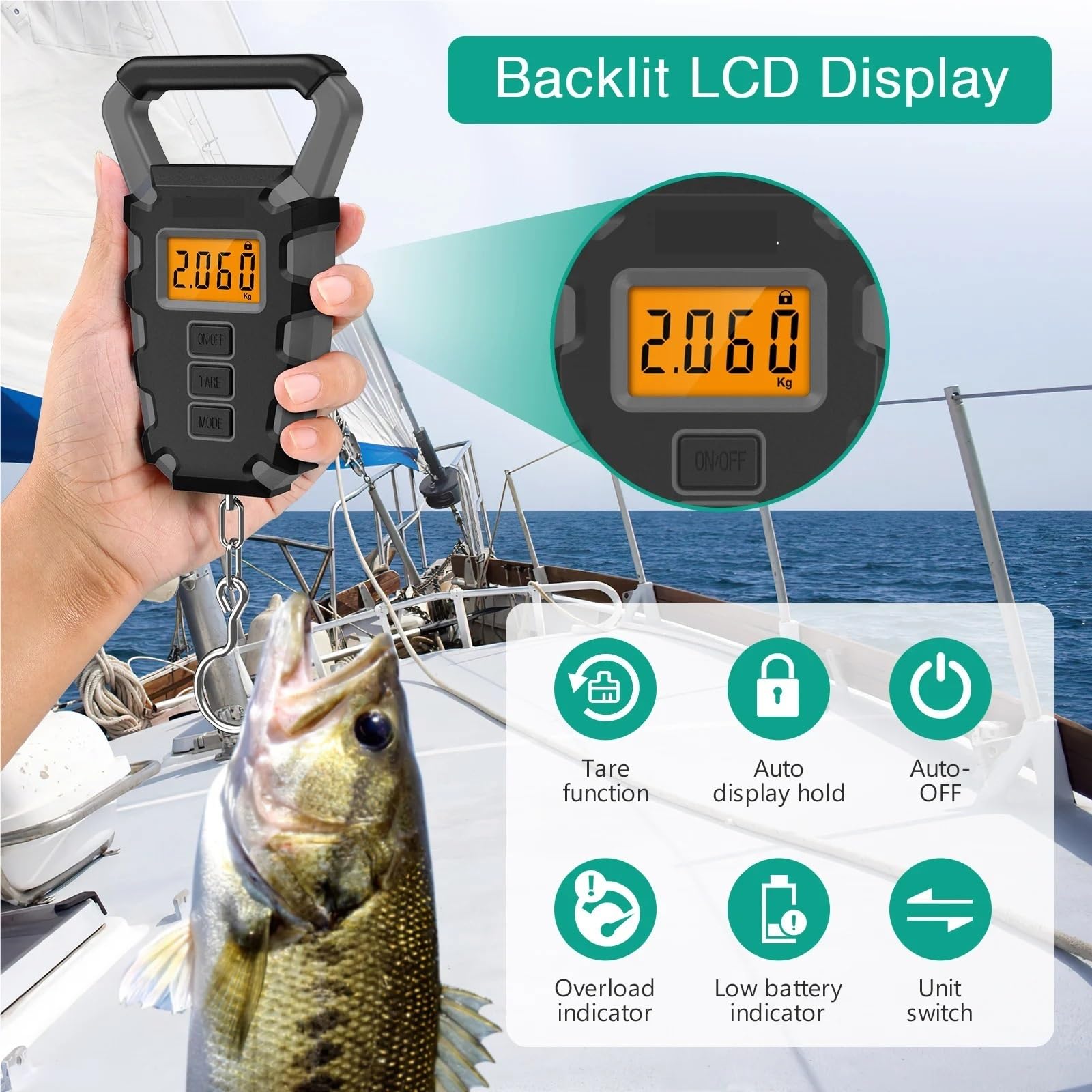 Bilancia digitale da 50 kg, viaggio, for bagagli, for pesare, con righello, for la casa, facile trasportare,Multiuso