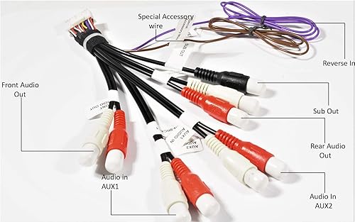 Miniatura 3 de Arnés de montaje de cable RCA para automóvil compatible con Sony XAV602BT XAV712HD XAV601BT XAV701HD -XT91910