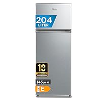 Midea MERT210FGE50 Frigo-congelatori doppia porta 204 L, Congelatore da Montare in Alto